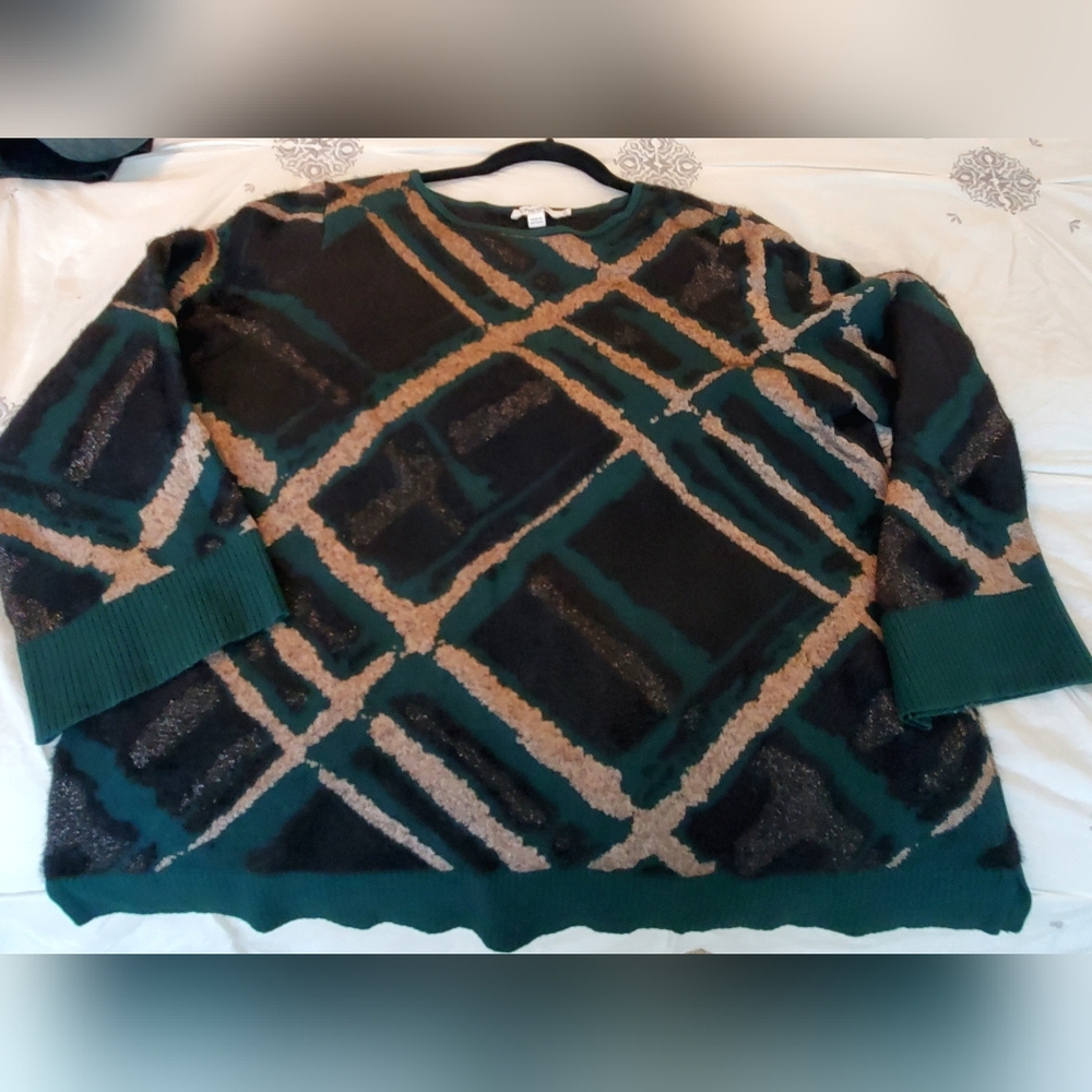 Chico's Geometric Pullover Sweater - image 5